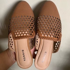 Torrid 8 WIDE Camel /Carmel Flats Loafers